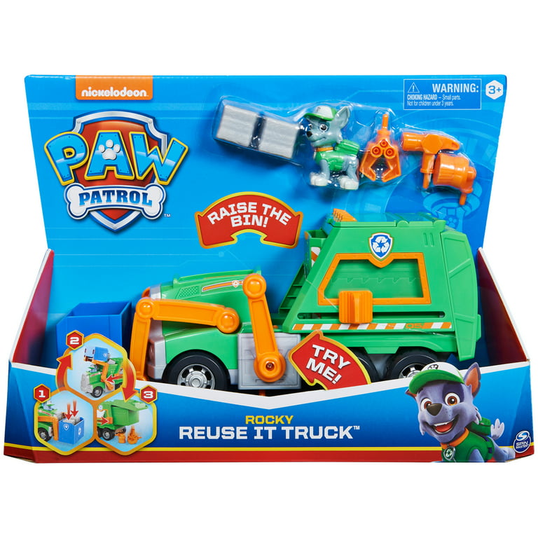 PAW Patrol, Rocky's Reuse It Deluxe Vehicle with Figure 