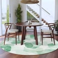 thumbnail image 3 of Round Rugs 7Ft, Green Round Area Rug Washable Indoor Throw Carpet, Watercolor Abstract Geometric Art Large Non Slip Circle Rug for Dining Room Playroom Home Decor Aesthetic, 3 of 8