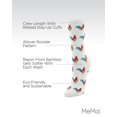 thumbnail image 3 of MeMoi Early Bird Rooster Bamboo Blend Crew Novelty Socks - Womens - Female, 9-11, Winter White, 3 of 7