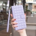 thumbnail image 2 of Wallet Case for iPhone 16 Plus with Wrist Strap & Shoulder Strap, Multiple Card Slots Folio Purse PU Leather Stand Full Body Protection Phone Case Cover for iPhone 16 Plus,  Purple, 2 of 7
