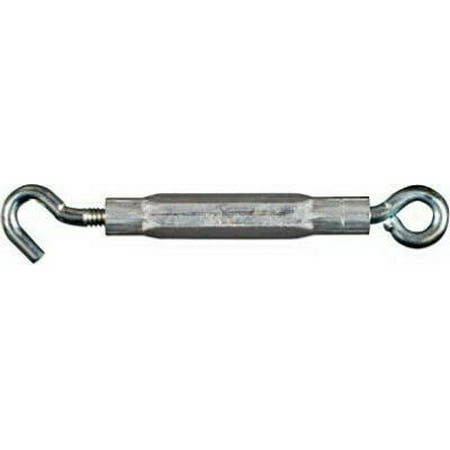 

National Hardware N221-952 N422-575 Hook & Eye Turnbuckle 1/4 By 7-1/2 Inch Stainless Steel With Aluminum Body