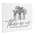 thumbnail image 2 of Stupell Industries Shabby Chic This Is Us Family Cottage Florals Herbs Bouquet Canvas Art, 20 x 16, by Lettered and Lined, 2 of 7