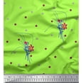 thumbnail image 1 of Soimoi polyester Crepe Fabric Leaves & Lily Floral Print Fabric by Yard 52 Inch Wide, 1 of 6