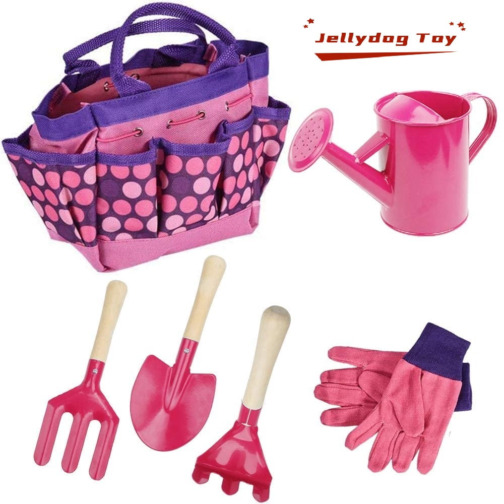 Jellydog Toy Gardening for Kids, ABS Tool with 6pcs Boy Toys Girl Toys