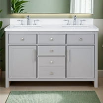 Lavanti Oakford Solidwood 54-inch Bathroom Vanity with Sink - Stylish Gray