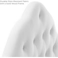 thumbnail image 5 of Ergode Sovereign Queen Diamond Tufted Performance Velvet Headboard - White, 5 of 5