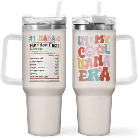 

40 oz Grandma Tumbler - Grandkids Birthday and Holiday Gift for Grandmothers