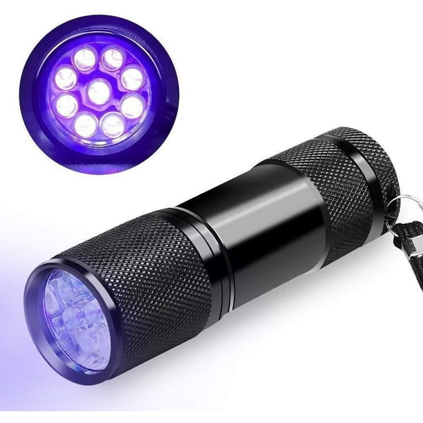 Lampe de poche UV CFIKTE lumière noire lampes UV 9 lampes de poche