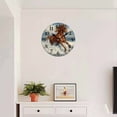 thumbnail image 4 of 10 Inch Wall Clock Battery Operated Square Clock for Office, Kitchen, Outdoor, Living Room, Seaside - Running Horse Art, 4 of 7