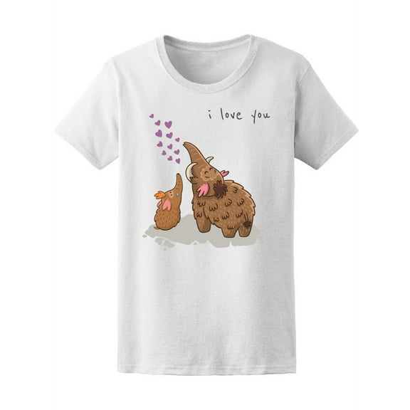 I Love You Mammoths Tee Women's -Image by Shutterstock