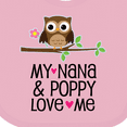 thumbnail image 4 of Inktastic Nana and Poppy Love Me Girls Baby Bib, 4 of 4