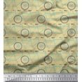 thumbnail image 1 of Soimoi Polyester Crepe Fabric Bicycle Transport Printed Craft Fabric by The Yard 42 Inch Wide, 1 of 3