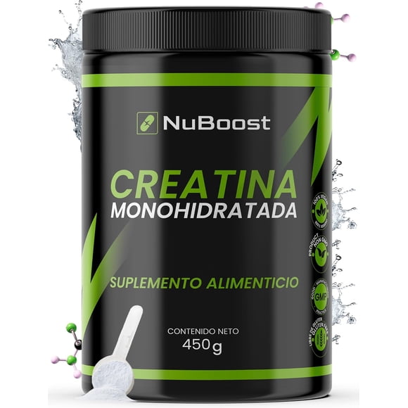 Creatina Monohidratada NUBOOST 90 raciones 5g por ración 450g