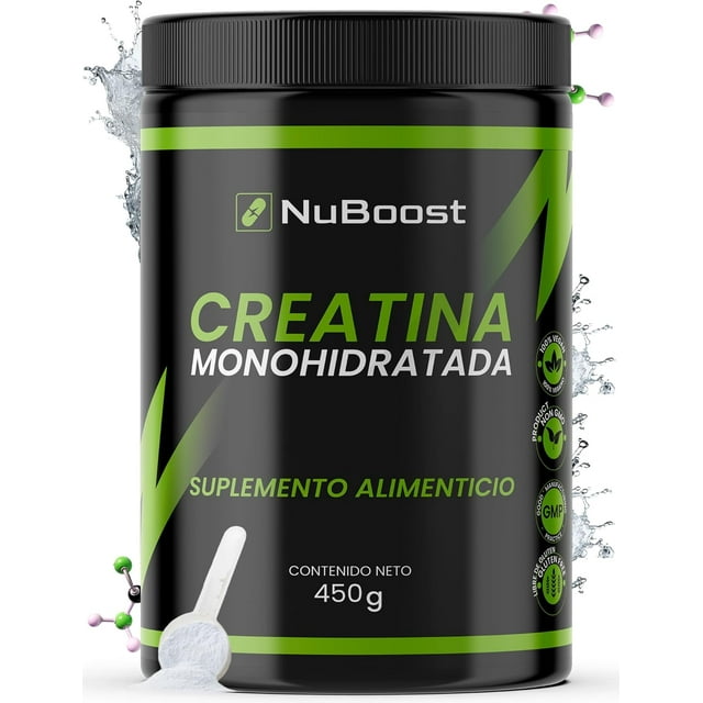 Creatina Monohidratada NUBOOST 90 raciones 5g por ración 450g