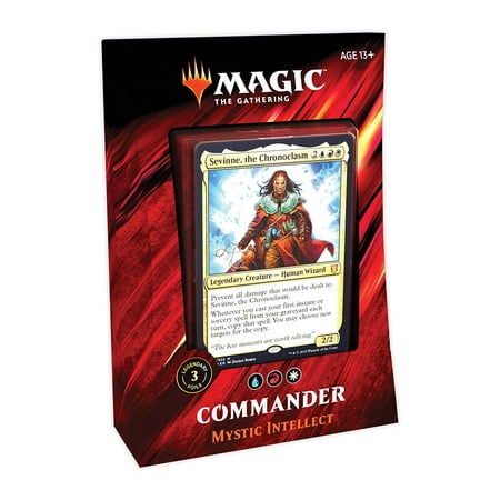 Magic: The Gathering Commander 2019 Mystic Intellect Deck | 100-Card Ready-to-Play Deck | 3 Foil Commanders | Factory