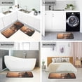 thumbnail image 4 of SKYSONIC Wooden Wine Barrel Kitchen Rugs 2 Pieces, Grapes Rustic Floor Mat Room Area Rug Washable Carpet Perfect for Living Room Bedroom Entryway, 4 of 7