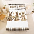 thumbnail image 5 of Erosebridal Easter Kids Full Size Sheets,Cute Bunny Rabbit Easter Eggs Bed Sheets For Men Women 4-Piece, 5 of 6