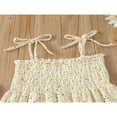 thumbnail image 4 of Bébé bébé Fille Sans Manches Robe Florale Enfants Casual Princesse Fleur Impression Robe Soleil Tenue d'Été Marron 5-6 Ans, 4 of 7