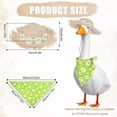 thumbnail image 4 of All Season Porch Goose Outfits Clothes Costume Clothing for Plastic Cement Goose Statue Patio Yard Outdoor Decor, 4 of 7