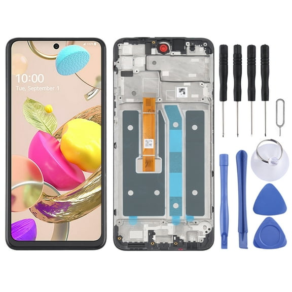 Cellphone Repair Parts LCD Screen and Digitizer Full Assembly with Frame for LG K42 LMK420 LM-K420 LMK420H LM-K420H