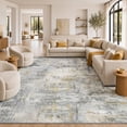 thumbnail image 2 of CHITOOMA 8'x10' Area Rugs for Living Room, Machine Washable Abstract Distressed Rugs Indoor Neutral Carpet Rugs for Bedroom Dining Room Office with Non-Slip Backing, Stain Resistant, Beige, 2 of 10