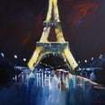 thumbnail image 3 of Penny, Craig Trewin 15x15 Black Modern Framed Museum Art Print Titled - Eiffel Rain, 3 of 5