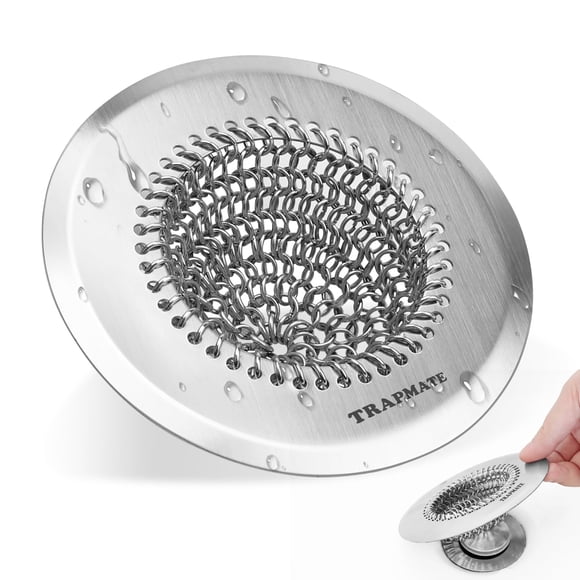 Colador para Desagüe TRAPMATE 11 cm Capturador de Cabello de Acero Inoxidable