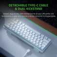 thumbnail image 4 of Razer Huntsman Mini 60% Gaming Keyboard: Fastest Keyboard Switches Ever - Linear Optical Switches - Chroma RGB Lighting - PBT Keycaps - Onboard Memory - Mercury White (Renewed), 4 of 6