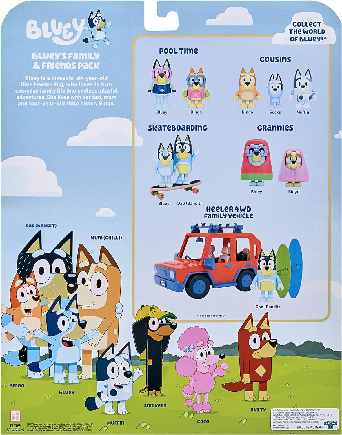 Bluey - BLUEY 8 FIGURE MULTIPACK - (90128)