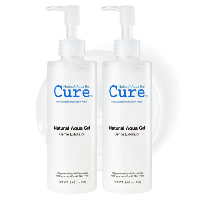 Exfoliante Natural Aqua Gel Cure Aqua Gel Gel Gentle, paquete de 2