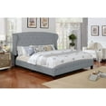 thumbnail image 4 of Nathaniel Home Queen Upholstered Panel Bed, Platform Bed Frame Easy Assembly, Polyester Fabric Tufted Headboard Design Gray, 4 of 6