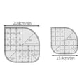 thumbnail image 2 of Curved Corner Cutter Ruler DIY Crafts Patchworks Sewing Ruler, 2 of 5