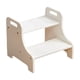 thumbnail image 3 of Taburete de madera con escalones, taburete de dos escalones, muebles Blanco, 3 of 9