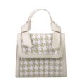 thumbnail image 1 of Bolsos de mensajero a cuadros de moda para mujer bolsos de hombro con solapa de PU (blanco) Tmvgtek Oficina Multiescena Multifunción, 1 of 9