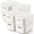 thumbnail image 1 of Caja de Almacenamiento Tuanse Paquete de 8 Plástico Blanco 36x27x17 cm, 1 of 7