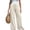 Beige, variant on Wide Leg Palazzo Pants for Women Drawstring Elastic Waist Solid Pants Causal Summer Beach Vacation Pants, 2XL