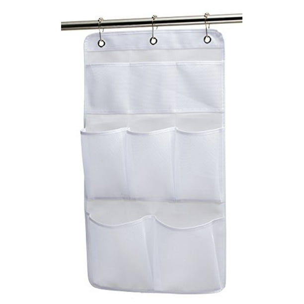 KIMBORA Mesh Shower Organizer Hanging Bathroom Caddy 8 Pockets Hang