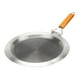 thumbnail image 4 of Sartén para crepas de acero inoxidable, plancha para tortillas con mango plegable, para inducción y gas 30 centímetros, 4 of 9