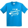 thumbnail image 3 of Inktastic I'm Grandma's Favorite with Arrow and Hearts Youth T-Shirt, 3 of 5