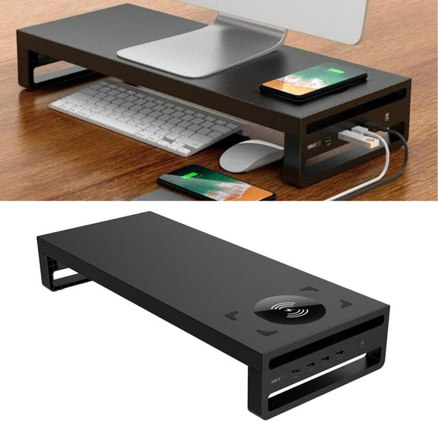 Soporte de escritorio para Monitor portátil de Metal soporte de carga inalámbrico para ordenador, transferencia de datos, almacenamiento de para el Unido CUTICAT Soporte de pantalla de computadora