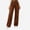 Brown, variant on Women Pull On Denim Jeans High Wiast Wide Leg Baggy Pants Plus Size Stretchy Casual Trousers Light Blue Size 3XL