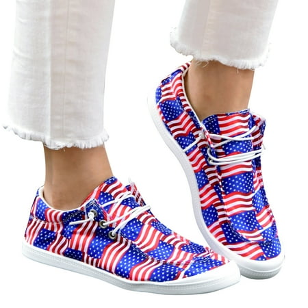 

HSMQHJWE Wedgie Sneaker For Women Sneaker Sandals For Women Women Color Soft Sole Massage Flat Fashion Casual Lace Up Casual Shoes Soft Sole Water Aerobic Shoes For Women With Arch Support