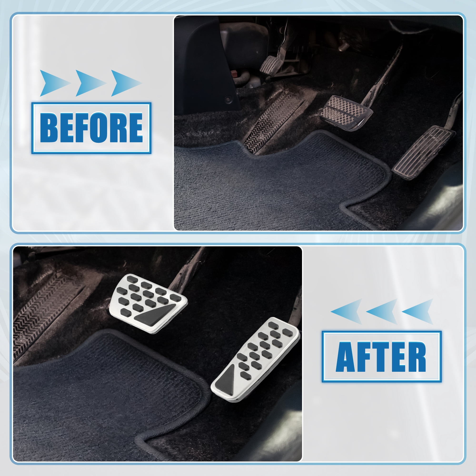 Unique Bargains Gas Brake Pedal Cover for Jeep Wrangler JL 2018-2023 Gladiator