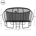 thumbnail image 3 of YORIN Trampoline pour Enfants de 8 à 9 Ans, Trampoline de 15 Pi pour Adultes avec Filet de Protection, Panier de Basketball, Échelle, Capacité de Poids de 1500 Lb, Trampoline Récréatif Extérieur, Trampoline Robuste, 3 of 7
