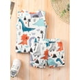 thumbnail image 5 of Wassery Infant Baby Boy Summer Outfits Sleeveless Dinosaur Print Tank Top+ Drawstring Shorts Set 2PCS Clothes Suit, 5 of 9