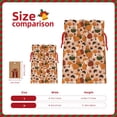 thumbnail image 3 of Naloa Autumn Fox Pumpkin Lazy Drawstring Christmas Bags, 3D Xmas Gift Bags, Christmas Wrapping Bags, Xmas Goodie Bags, Treat Pouch Bags, Party Favor Bags-Medium, 3 of 9