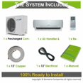 thumbnail image 3 of Air-Con 12000 BTU Blue 4 Mini Split AC Heat Pump Ductless 23 Seer 220v, 3 of 7
