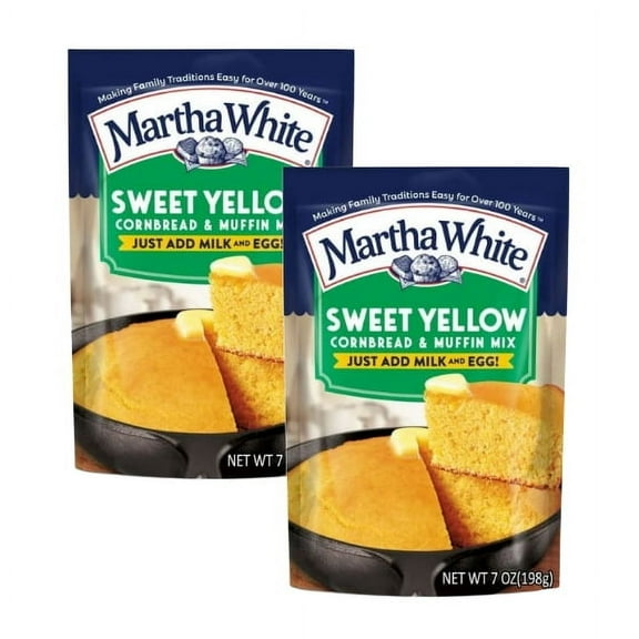 Martha White Sweet Yellow Cornbread Mix, 7 Oz Pouch