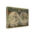 thumbnail image 2 of Trademark Fine Art 'Map Of The World 1684' Canvas Art by Vintage Lavoie, 2 of 3