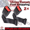 Pack of 2 Universal Car Seat Belt Extender-Adjustable, 14"(36cm), Black
